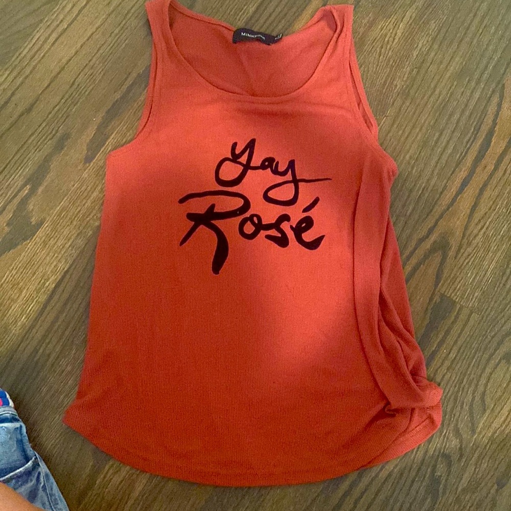 Minkpink Yay Rose Shirt EUC